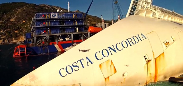 Quadcopter’s View of The Costa Concordia Shipwreck