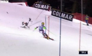 Drone Nearly Hits World Cup Skier