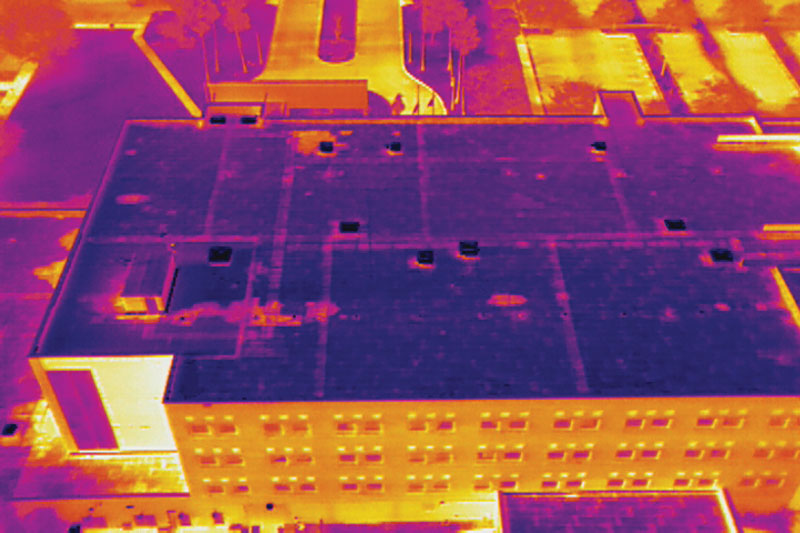Drone technology at work - thermal image