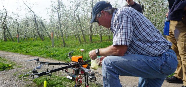 Drones Pollinate Apple Trees