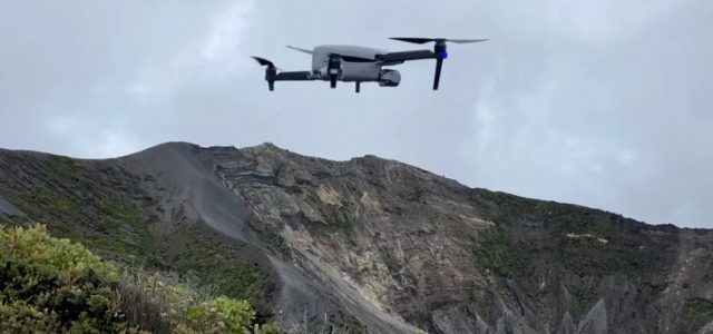 Autel Evo Lite+ Flies Over Volcano